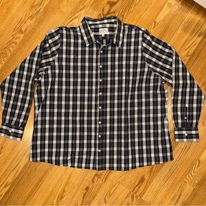 Kirrin Finch Classic Cotton‎ Plaid Button Down Shirt size 26